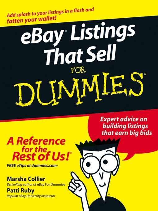 Title details for eBay Listings That Sell For Dummies by Marsha Collier - Available